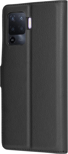 Book Leather Black (Oppo A94)