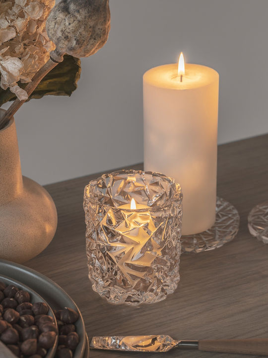 Orrefors Carat Candle Holder Crystal in Transparent Color 8x7.5cm 1pcs