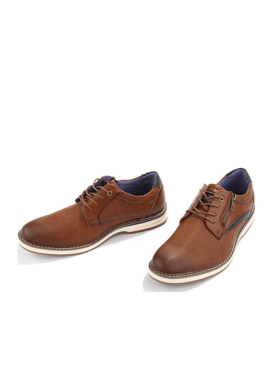 Men's Synthetic Leather Casual Shoes Brown