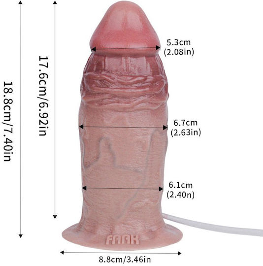 Kinksters Ρεαλιστικό Dildo με Δυνατότητα Εκσπερμάτωσης Flesh