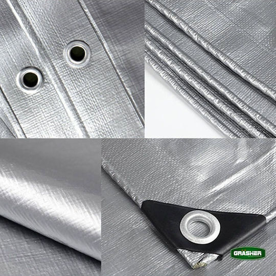 Grasher Impermeabil Prelată 120gr/m² 12x8m. Tip de lumină Gri