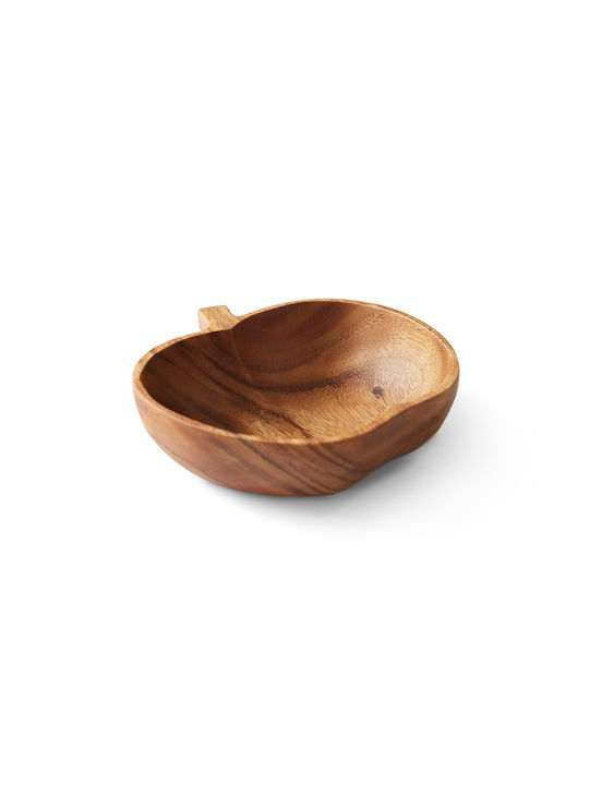 HK Living Serving Bowl Round Wooden with Diameter 14cm