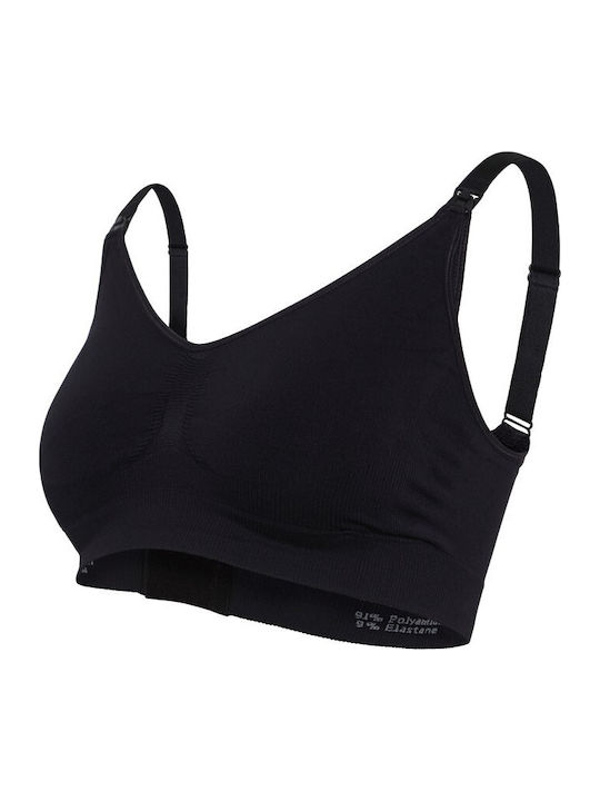 Carriwell Maternity & Nursing Bra with Clips Black/Beige