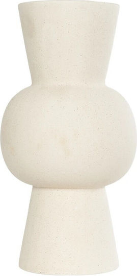 GloboStar Ceramic Beige Flower Pot 12.5x12.5x23cm