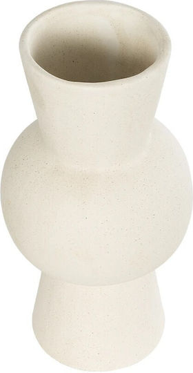 GloboStar Ceramic Beige Flower Pot 12.5x12.5x23cm