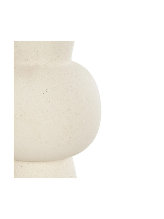 GloboStar Ceramic Beige Flower Pot 12.5x12.5x23cm
