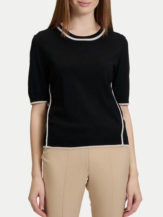 So Cosy Damen Pullover Gestreift Black
