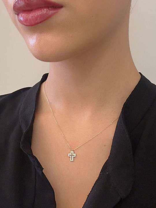 Goldjewels Women's Gold Cross 14K
