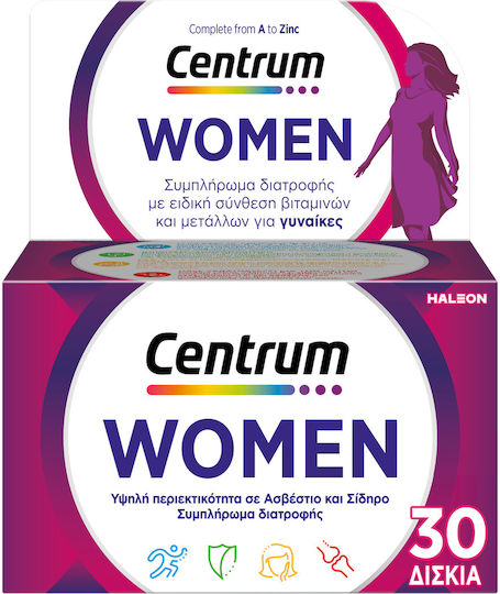 Centrum Women Multivitamin Specially Designed for Women for Energy & Immune System Boost 30 Tablets