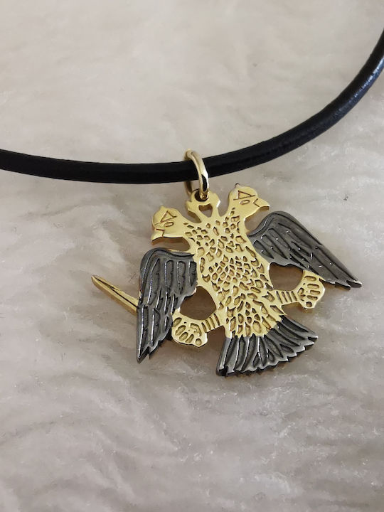 Aris Dentopoulos Jewellery Κολιέ από Επιχρυσωμένο Ασήμι Μαύρο