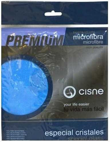 Cisne Premium Πανάκι Καθαρισμού με Μικροΐνες για Τζάμια Μπλε 38x40εκ.