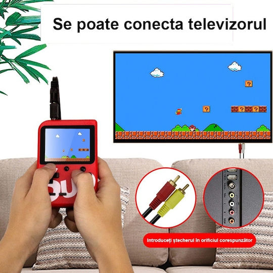 Portable Game Console 400in1 Lcd Display 3.0" 6 Years + Red