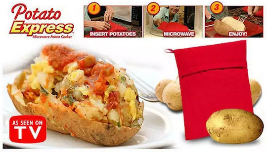 Θήκη Ψησίματος Πατάτας Microwave "potato Express" Ψητή Πατάτα 4 Λεπτά