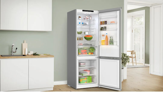 Bosch Fridge-Freezer 440lt Total NoFrost H203xW70xD66.7cm Inox KGN492IDF