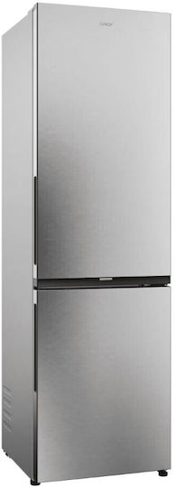 Candy Fridge-Freezer 279lt NoFrost H182.5xW54.5xD60.2cm Inox CNCQ2T518EX