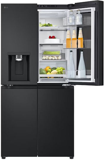 LG Side-by-Side Refrigerator 508lt Total NoFrost H178.7xW83.5xD73cm Gray GMG860EPBE