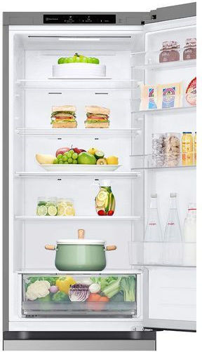 LG Ψυγειοκαταψύκτης 387lt Total NoFrost Υ203xΠ59.5xΒ68.2εκ. Ασημί GBV22L0EPY