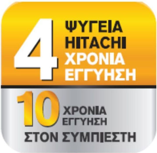 Hitachi Ψυγείο Ντουλάπα 540lt NoFrost Υ183.5xΠ85.5xΒ73.7εκ. Γκρι R-W661PRU1 GGR