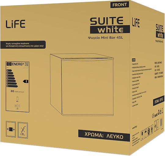 Life Mini Bar 45lt Υ51xΠ45xΒ45εκ. Λευκό Suite
