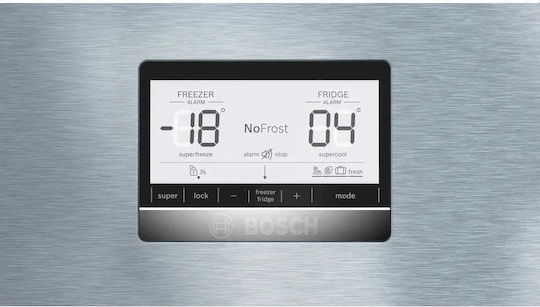 Bosch Combină frigorifică 631lt Total NoFrost Î186xL86xA81cm. Inox KGN86AIDR