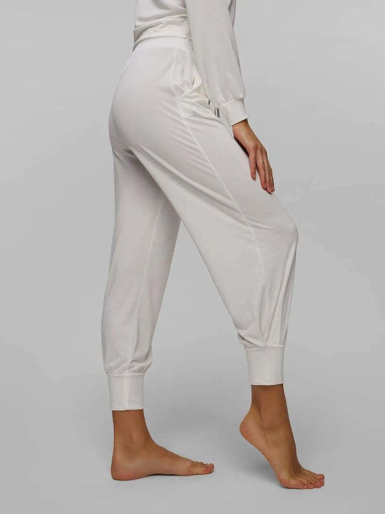 Women's Fabric Trousers White