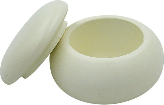 Cutie Bijuterii Macaron Culoare Ecru 7x5cm