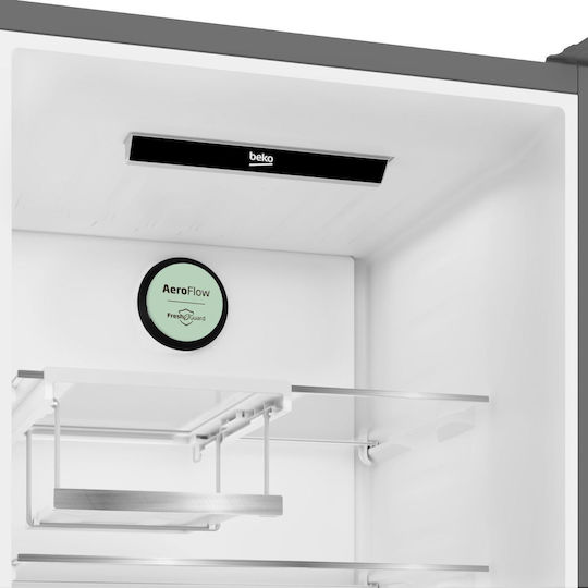Beko Ψυγειοκαταψύκτης 355lt NoFrost Υ203xΠ59.5xΒ66.3εκ. Γκρι B5RCNE405LXBR