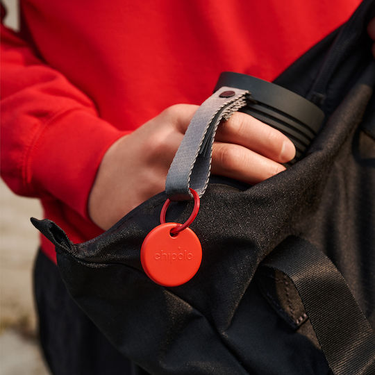 Chipolo Pop Apple Find My & Google Find Hub Red with Smartphone Tracking