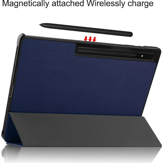 Tri-fold Klappdeckel Blau (Samsung Galaxy Tab S9 Ultra, S10 Ultra) 11SAM0804