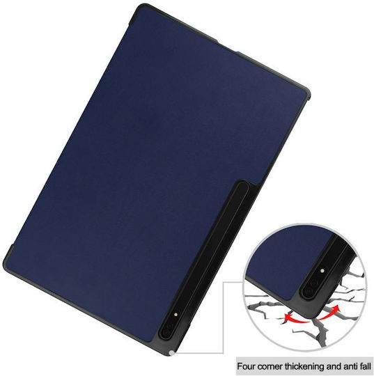 Tri-fold Klappdeckel Blau (Samsung Galaxy Tab S9 Ultra, S10 Ultra) 11SAM0804