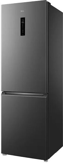 TCL Fridge-Freezer 318lt Total NoFrost H185xW59.5xD63cm Gray RP318BSE1