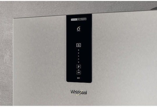Whirlpool Combină frigorifică 367lt Total NoFrost Î202.7xL59.6xA67.8cm. Inox W7X 92O OX H
