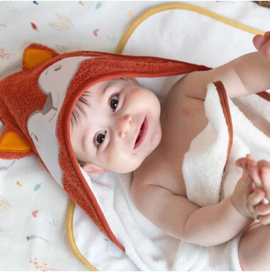 Trois Kilos Sept Baby Hooded Bath Towel 75x75cm
