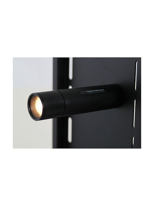 Esperanza Wiederaufladbar LED Schreibtischlampe in Schwarz Farbe
