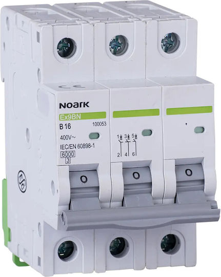 Noark Automatic Circuit Breaker 32A Triple-pole AC 100236