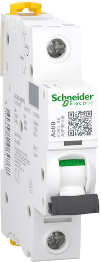 Schneider Electric Автоматичен Прекъсвач 6Спецификация Еднополюсен AC A9F95106
