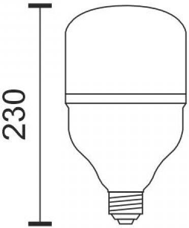 Spot Light LED Bulb 60W for Socket E27 and Shape T140 Natural White 6000lm