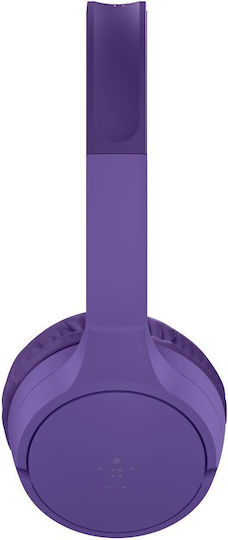 Belkin Soundform Mini Wireless / Wired Kids' On Ear Headphones With 3 Hours Playing Time Purple