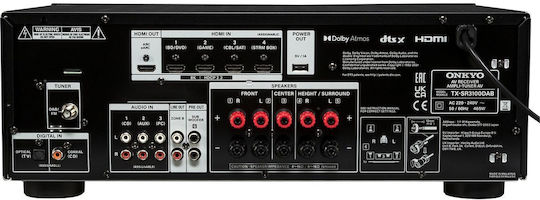 Onkyo TX-SR3100 Home Cinema Amplifier 4K/8K 5.2 Channels with HDR and Dolby Atmos Black