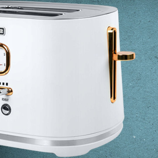 Muse Toaster 2 Slots 1000W Gray