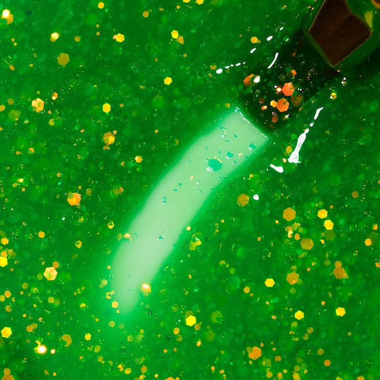 Cupio Glitter Neon Builder Nail Gel Green Apple 15ml