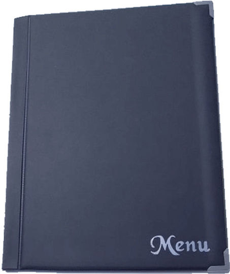 Menü-Halter Leder in Blau Farbe 22x31 cm 175MMΑ48BL
