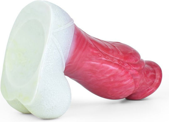 Kinksters Realistic Dildo with Scrotum Red
