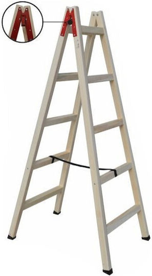 Domani Leiter Hölzernes mit 6 Stufen 200cm