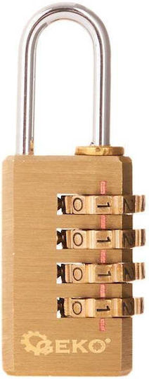 Geko Bronze Padlock Brass with Key 21mm 1pcs