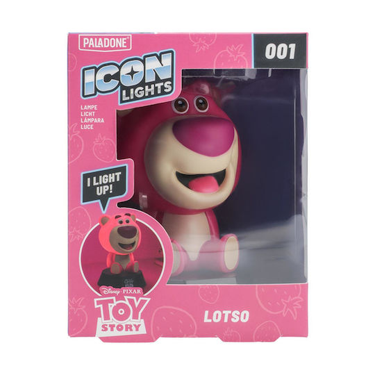 Paladone Kids Decorative Lamp Icon with Design Projection Pink 14cm