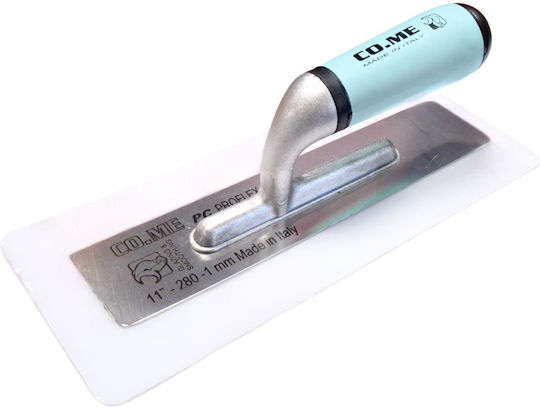 GTC Spachtel Gipskarton Polycarbonat Flexibel 280x110x1mm Gipskartonspachtel Kunststoff 280x110mm mit Metallgriff 381PC2810
