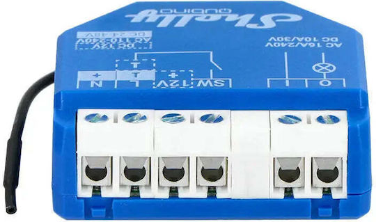 Shelly Qubino Wave 1 Smart Switch 1 Channel Wi-Fi Z-Wave & RF 16A