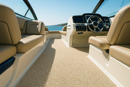 Newplan Πλαστικό Δάπεδο PVC Beige 12mm σε Ρολό με Πλάτος 1.22m (τιμή ανά τ.μ)
