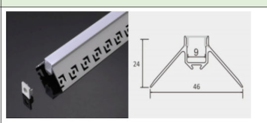 Spot Light Χωνευτό Προφίλ Αλουμινίου Ταινίας LED Γωνιακό με Οπάλ Κάλυμμα για Γυψοσανίδα 200x5x1.4εκ.